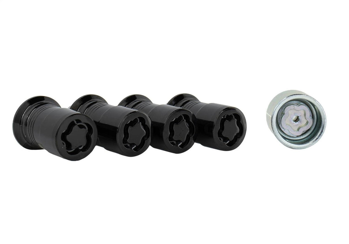 Ford Performance M14 x1.5 Black Security Lug Nut Kit of 4 (2015-2026 Mustang / 2020-2026 Explorer / 2015-2023 F-150) - M-1A043-A