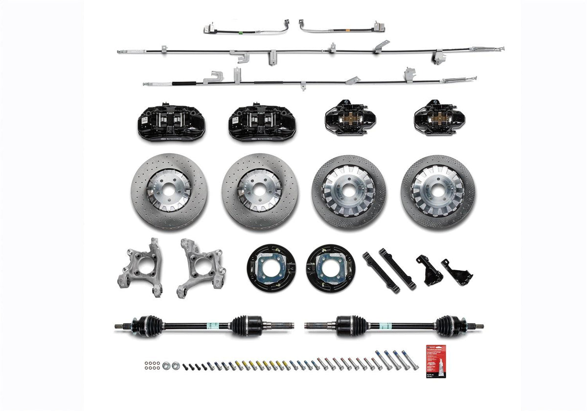 Ford Performance Brake Kit - Black (2015-2023 Mustang GT / EcoBoost) - M-2300-YBK