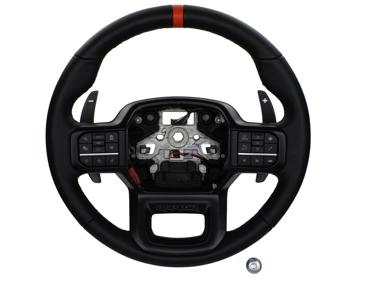 Ford Performance OEM Raptor Steering Wheel Kit - Black (2021-2025 F-150) - M-3600-F15B