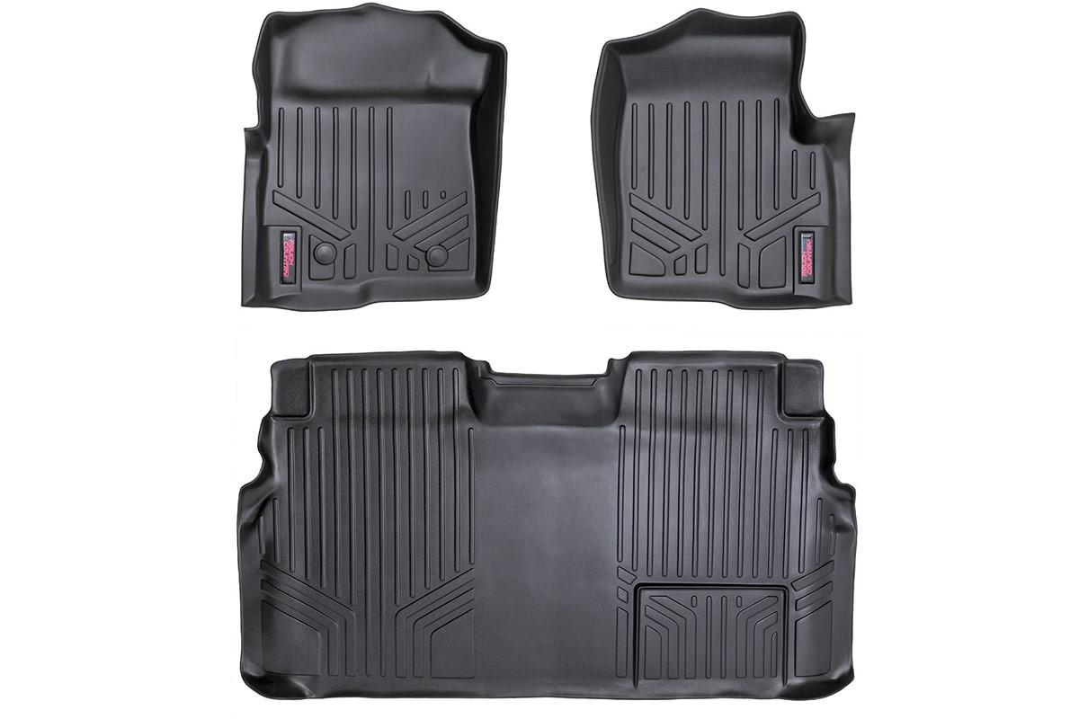 Rough Country Heavy Duty Floor Mats - Front & Rear Combo (2011-2014 F-150) - M-51112