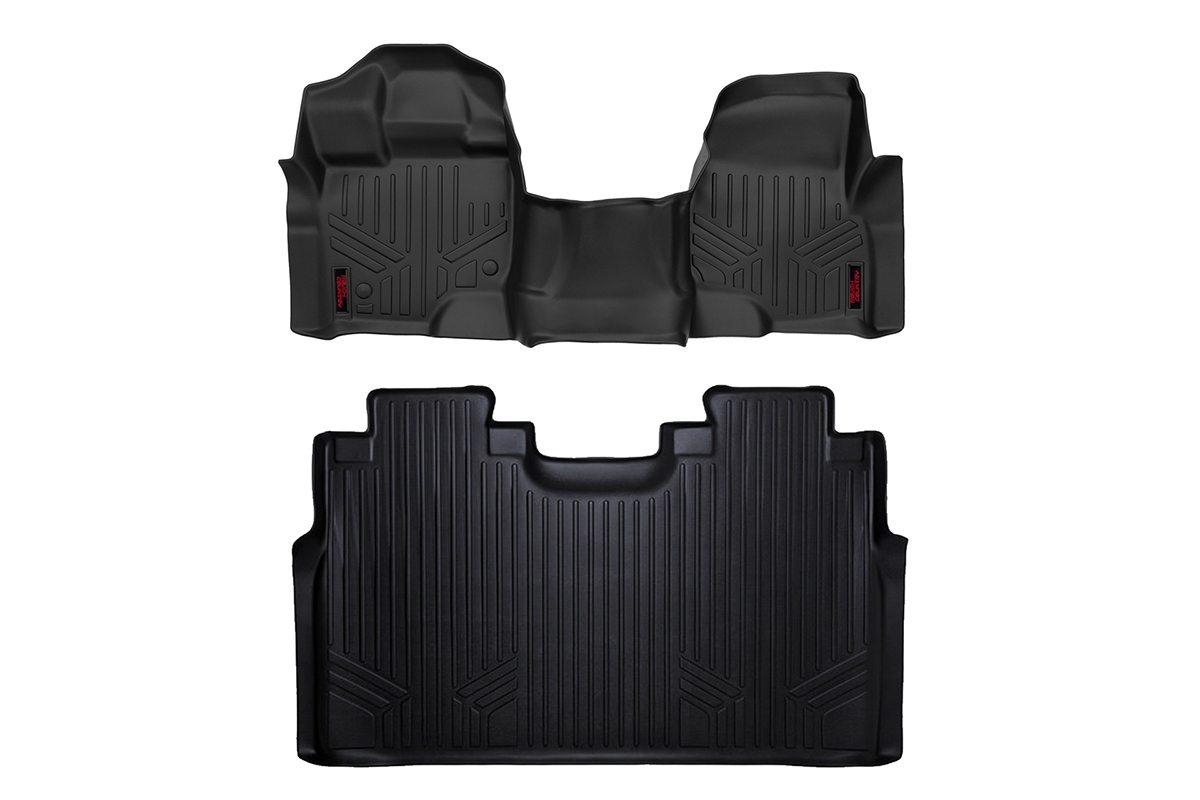 Rough Country Heavy Duty Floor Mats (Front/Rear) - (15-18 Ford F-150) (2015-2020 F-150) - M-51153
