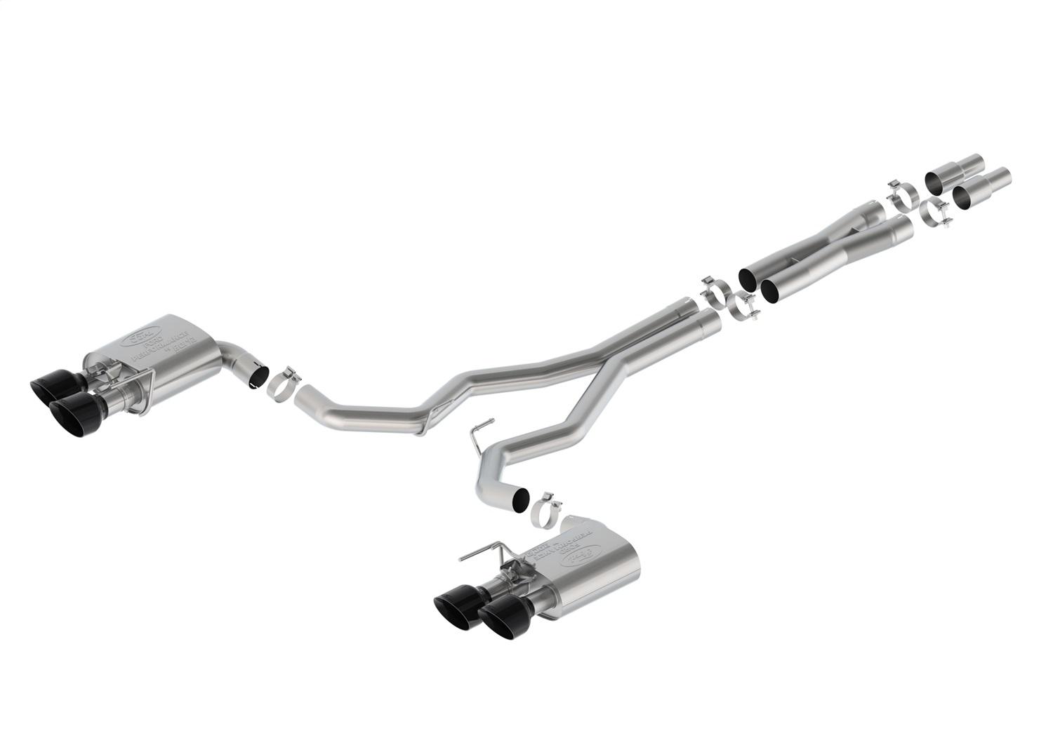 Ford Performance Extreme Active Cat-Back w/ Black Tips (2024-2026 Mustang Dark Horse) – M-5200-DHE