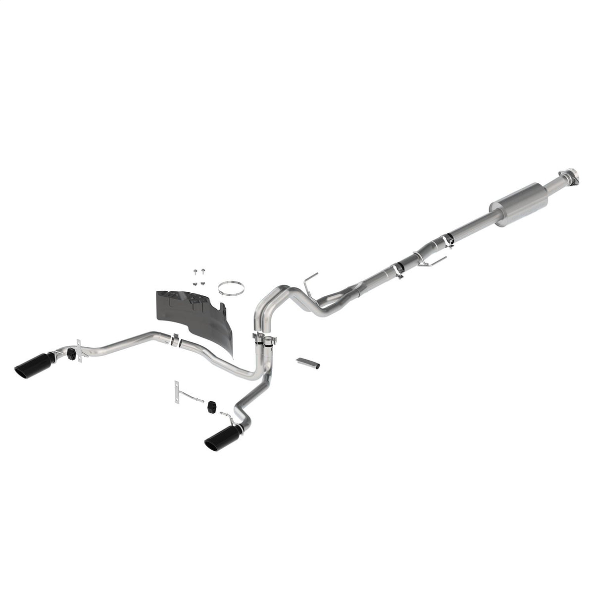 Ford Performance Extreme Exhaust - Rear Exit - Black (2021-2025 F-150 2.7L / 3.5L / 5.0L) - M-5200-FEBR