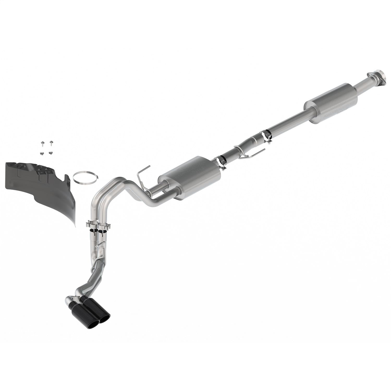 Ford Performance M-5200-FSBS 2021-2025 F-150 2.7L, 3.5L & 5.0L Sport Exhaust - Black - Side Exit