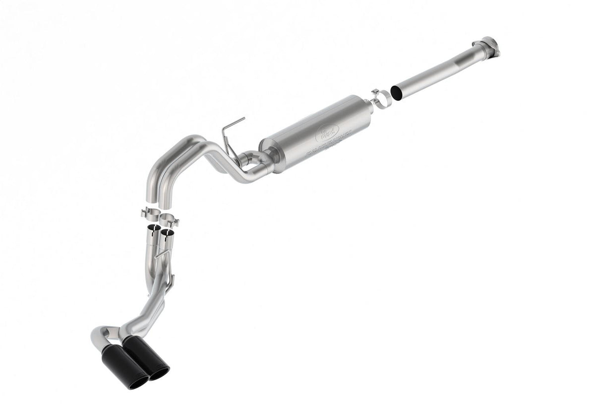 Ford Performance Sport Exhaust - Dual Side Exit - Black (2021-2025 F-150 2.7L / 3.5L / 5.0L 122.8") - M-5200-FSB