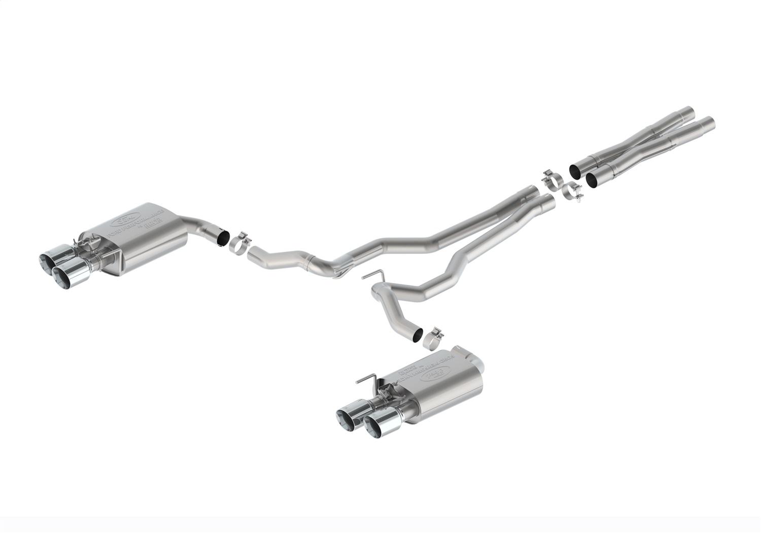 Ford Performance Sport Active Cat-Back - Chrome Tips  (2024-2026 Mustang GT) - M-5200-M5SC