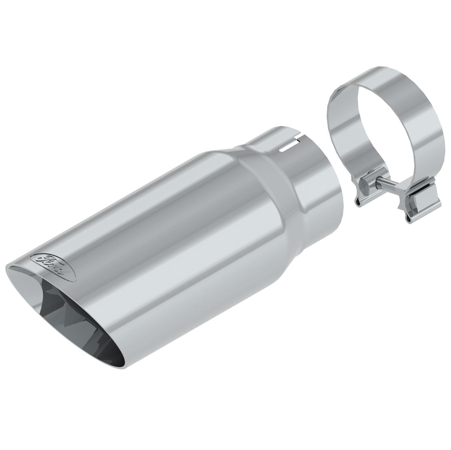 Ford Performance Exhaust Tip - Chrome (2017-2022 Super Duty 6.2L / 7.3L) - M-5260-CT3
