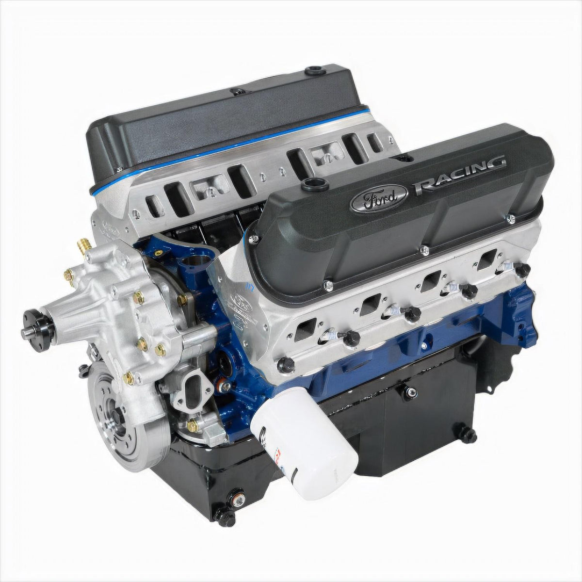 Ford Performance M-6007-Z2363RT 363 Cubic Inch 507 HP Boss Crate Engine-Z2 Heads-Rear Sump Pan