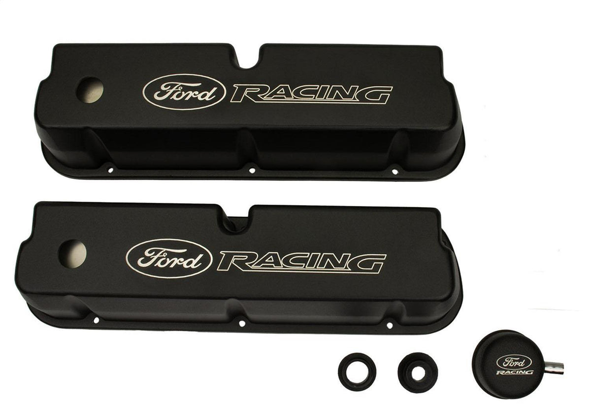Ford Performance Black Satin Valve Covers - M-6582-LE302BK