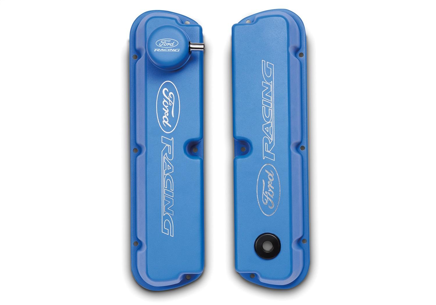 Ford Performance Blue Satin Valve Covers - M-6582-LE302BL