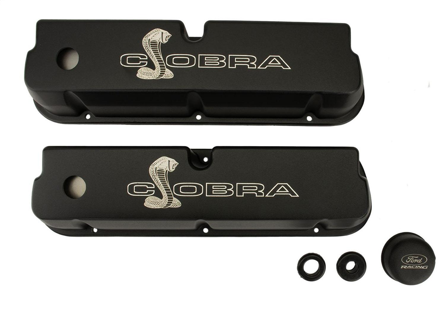 Ford Performance Black Satin Valve Covers - M-6582-LE302SBK