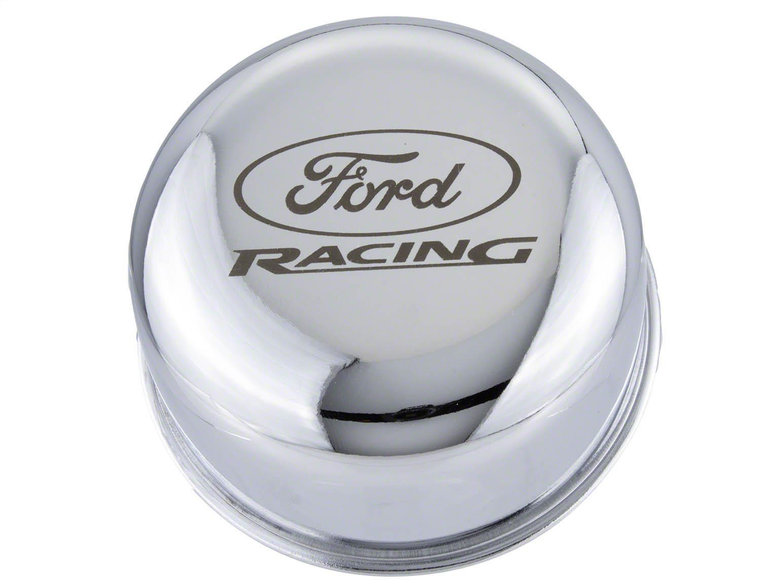 Ford Performance Chrome Breather Cap W/ Ford Racing Logo - M-6766-FRNVCH