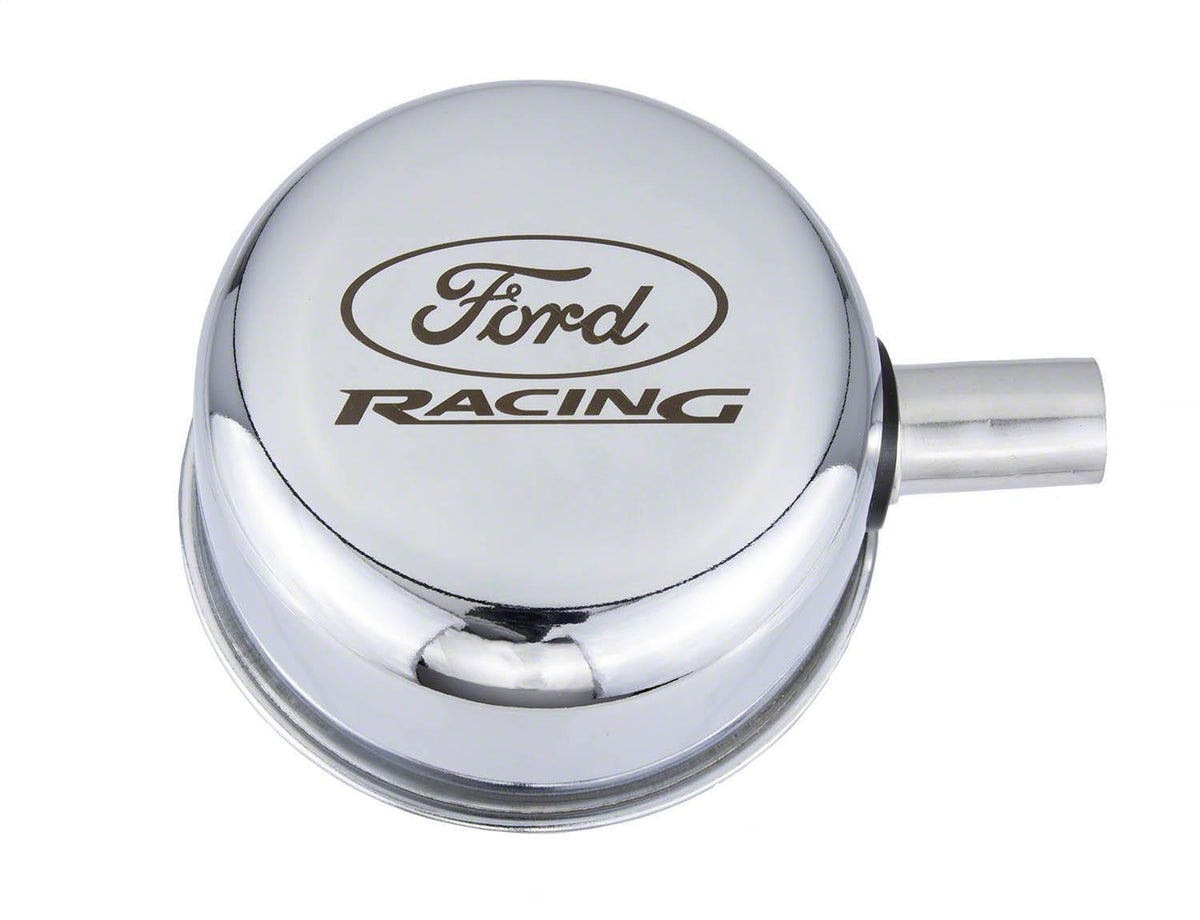 Ford Performance Chrome Breather Cap W/ Ford Racing Logo - M-6766-FRVCH