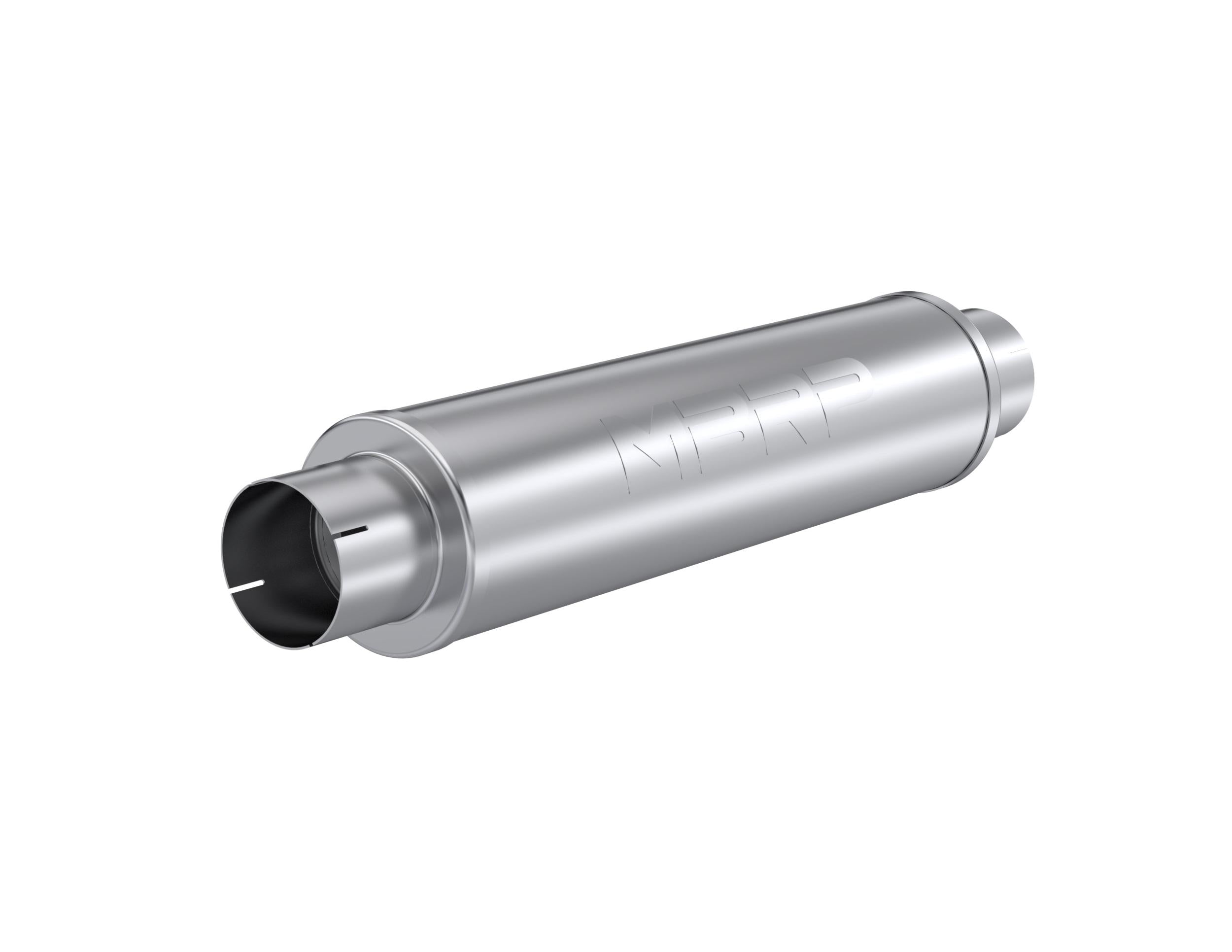 MBRP 4In. Inlet/Outlet. Quiet Tone Muffler. 24In. Body. 6In. Diameter. 30In. Overall - M1004