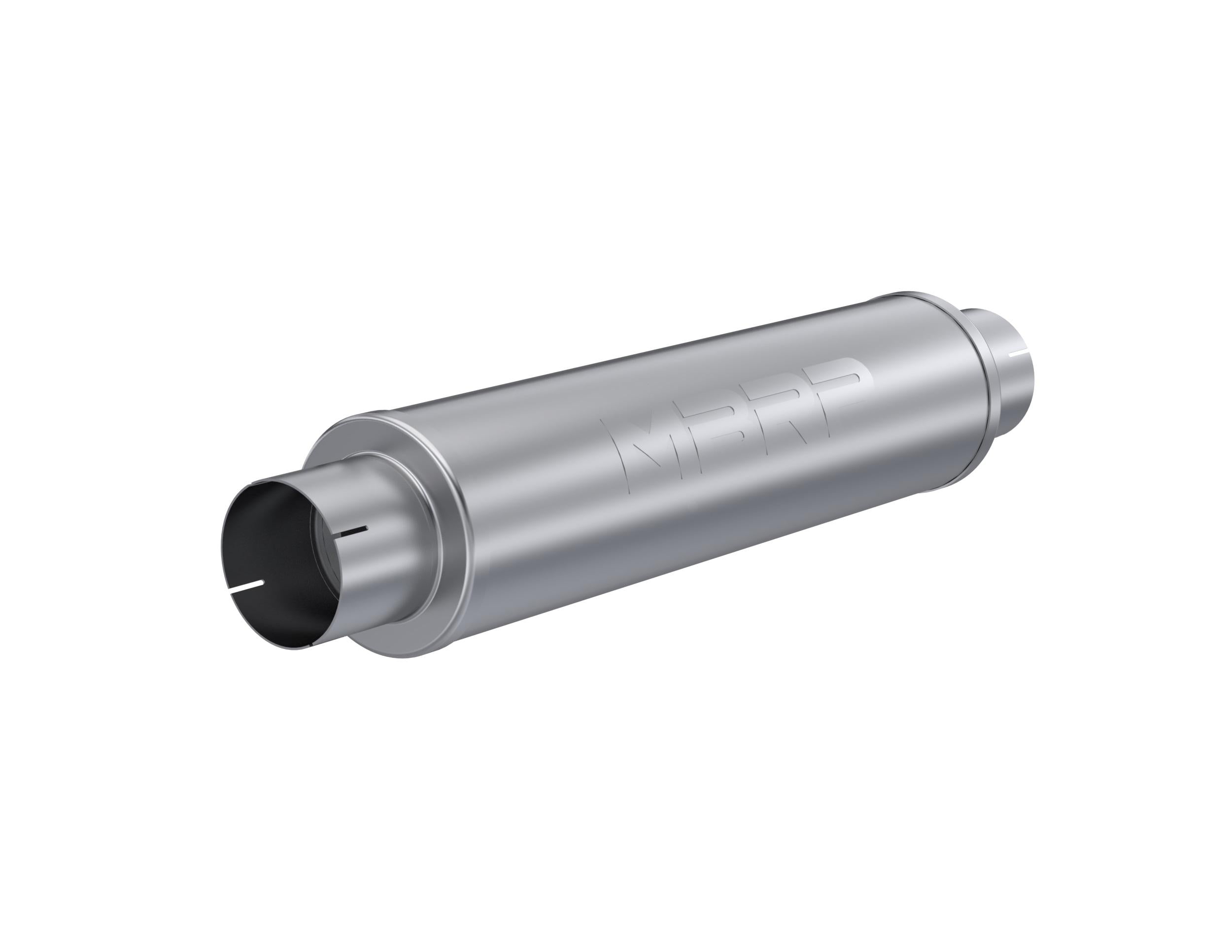 MBRP 4In. Inlet/Outlet. Quiet Tone Muffler. 24In. Body. 6In. Diameter. 30In. Overall - M1004S