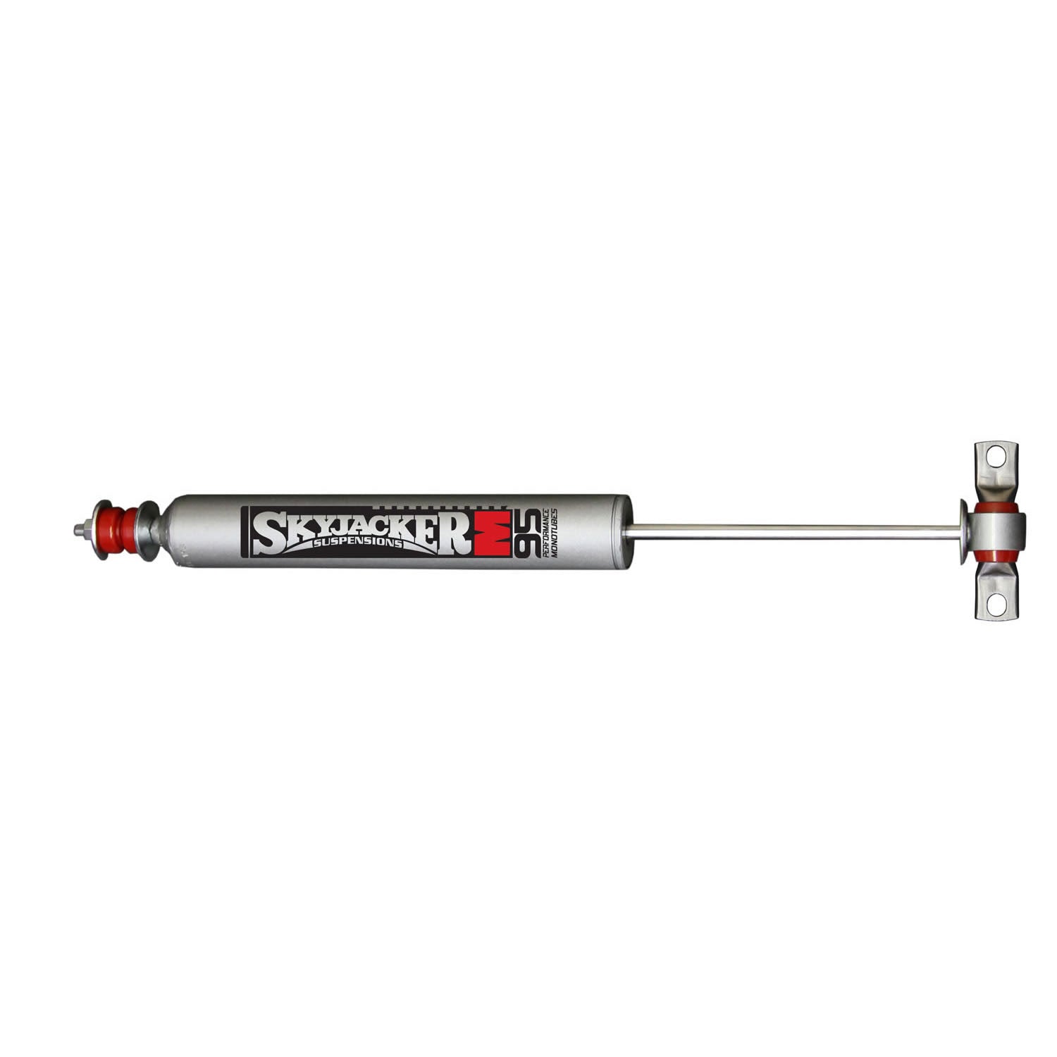 Skyjacker M95 Performance Monotube Shock Absorber 24.75 Inch Extended 15.13 Inch Collapsed 9.62 Inch Stroke 84-01 Jeep Cherokee 86-92 Jeep Comanche 93-98 Jeep Grand Cherokee 97-06 Jeep Wrangler 97-06 Jeep TJ - M9525