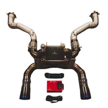 Valvetronic Designs 2018-2023 Maclaren 720S 4.0L, Full Valved Exhaust System, Grade 5 Titanium Titanium Bespoke 4.0 Inch Valvetronic Tips - MAC.720S.VSES.FF.TI