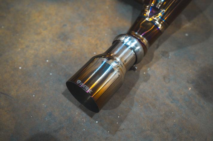 Valvetronic Designs 2018-2023 Maclaren 720S 4.0L, Valved Catback Exhaust, Grade 5 Titanium Titanium Bespoke 4.0 Inch Valvetronic Tips - MAC.720S.VSES.TI