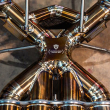 Valvetronic Designs 2020-2025 Maclaren 765LT 4.0L, F1 Full Exhaust System, Grade 5 Titanium Titanium Bespoke 3.5 Inch Outlet Tips - MAC.765LT.F1.FF.TI