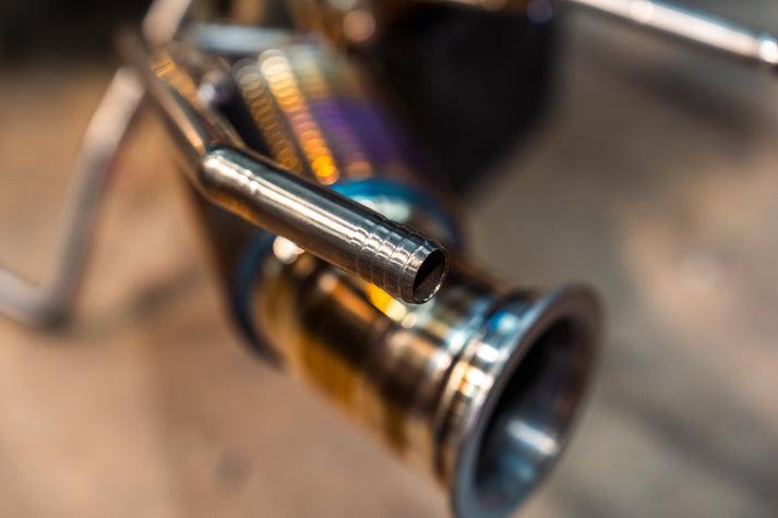 Valvetronic Designs 2020-2025 Maclaren 765LT 4.0L, F1 Full Exhaust System, Grade 5 Titanium Titanium Bespoke 3.5 Inch Outlet Tips - MAC.765LT.F1.FF.TI
