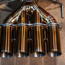 Valvetronic Designs 2020-2025 Maclaren 765LT 4.0L, F1 Catback Exhaust, Grade 5 Titanium Titanium Bespoke 3.5 Inch Outlet Tips - MAC.765LT.F1.TI