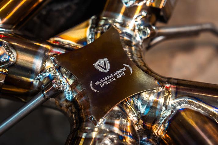 Valvetronic Designs 2020-2025 Maclaren 765LT 4.0L, F1 Catback Exhaust, Grade 5 Titanium Titanium Bespoke 3.5 Inch Outlet Tips - MAC.765LT.F1.TI