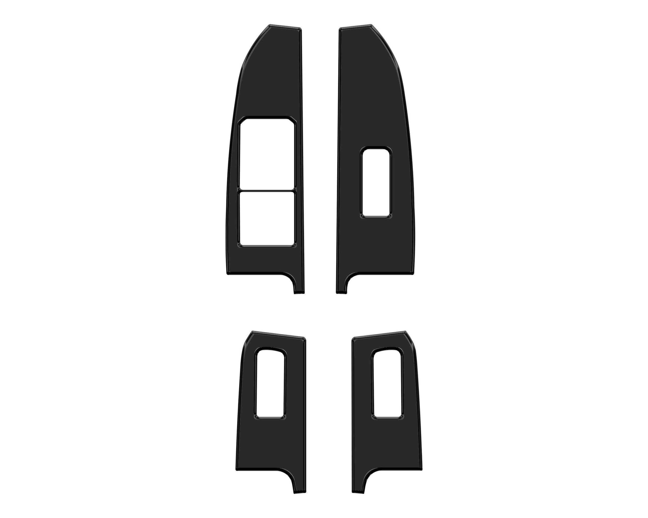 TUFSKINZ Door Switch Without Mirror Controls Accent Trim (2022-2024 Maverick) - MAV006-BLK-G