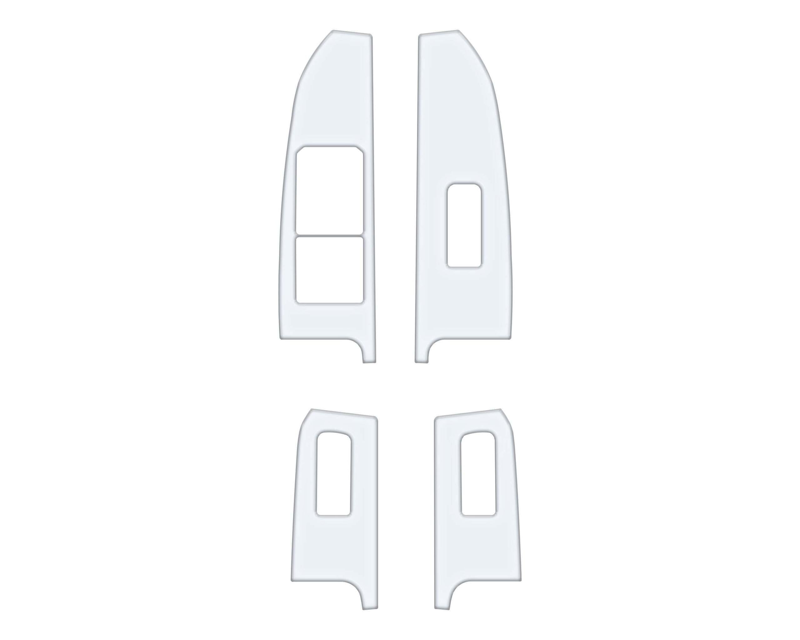 TUFSKINZ Door Switch Without Mirror Controls Accent Trim (2022-2024 Maverick) - MAV006-WHT-G