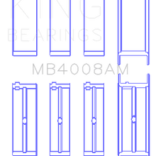 King Engine Bearings Main Bearing Set For Nissan Vg20E, Vg20Det V6 - MB4008AM0.25