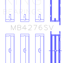 King Engine Bearings MAIN BEARING SET For LANDROVER 2.7L TDV6 SPUTTER REPLACEMENT (LANDROVER 2.7L TDV6 SPUTTER REPLACEMENT) - MB4276SV 010