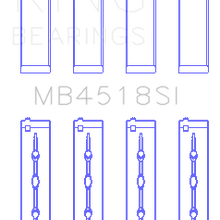 King Engine Bearings Main Bearing Set For Chrysler Pentastar 3.6L Erb V6 - MB4518SI0.25