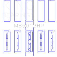 King Engine Bearings Main Bearing Set For G.M.C. (Mark Iii) 5.7L - MB5013HP