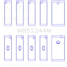 King Engine Bearings Main Bearing Set For General Motors 400Ci /6.6Liter, V8 Ohv - MB5224AM