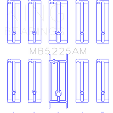 King Engine Bearings Main Bearing Set For Mazda 626 F8 - MB5225AM