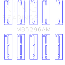 King Engine Bearings Main Bearing Set For Isuzu 4Jb1/T - MB5296AM
