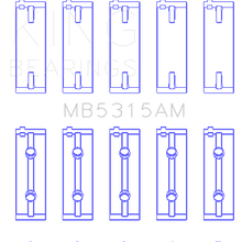 King Engine Bearings Main Bearing Set For Mitsubishi 4G63, 4G64 - MB5315AM