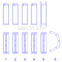 King Engine Bearings Main Bearing Set For Ford 281 4.6L Sohc 16V - MB5353XP.026