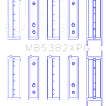 King Engine Bearings Main Bearing Set For Subaru Ej20/Ej22/Ej25 (Incl. Turbo) - MB5382XPG0.25