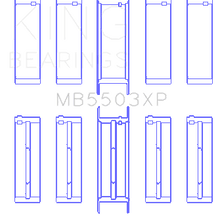 King Engine Bearings Main Bearing Set For Ford V8 351Ci 5.8L 16V - MB5503XP