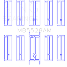 King Engine Bearings MAIN BEARING SET For MAZDA 626 F8, (MAZDA 626 F8,) - MB5528AM0.25