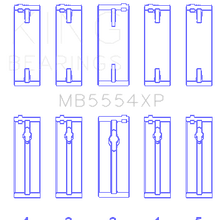 King Engine Bearings Main Bearing Set For Toyota 3Sgte, 16V 2.0L - MB5554XP
