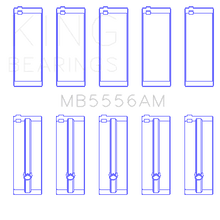 King Engine Bearings MAIN BEARING SET For SUZUKI G-13 (SUZUKI G-13) - MB5556AM0.5