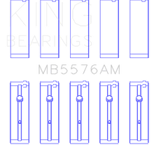 King Engine Bearings MAIN BEARING SET For FORD J4B, J4C (FORD J4B, J4C) - MB5576AM0.5