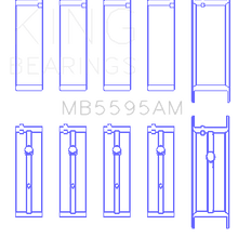 King Engine Bearings MAIN BEARING SET For DATSUN KA-24E (DATSUN KA-24E) - MB5595AM0.25
