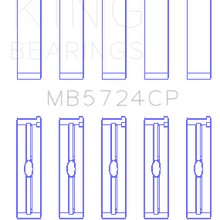 King Engine Bearings Main Bearing Set For General Motors Duramax Diesel - MB5724CP