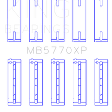 King Engine Bearings MAIN BEARING SET For NISSAN VK45DD/E, VK50VE, VK56DE/VD (NISSAN VK45DD/E, VK50VE, VK56DE/VD) - MB5770XP0.25