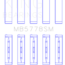 King Engine Bearings Main Bearing Set For Audi Byt, Cdnc, Cczd, Cpsa - MB5778SM0.25