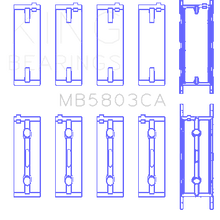 King Engine Bearings Main Bearing Set For Bmw S65B40A - MB5803CA