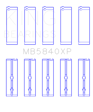 King Engine Bearings Main Bearing Set For Chrysler 300 Srt8 - MB5840XP0.25