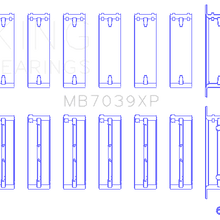 King Engine Bearings Main Bearing Set For Bmw M20, M50 2.0L, 2.5L, 2.7L - MB7039XP